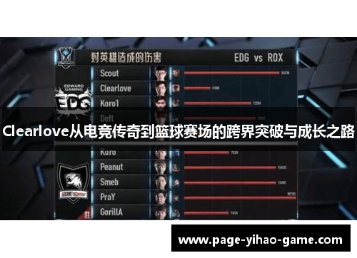 Clearlove从电竞传奇到篮球赛场的跨界突破与成长之路