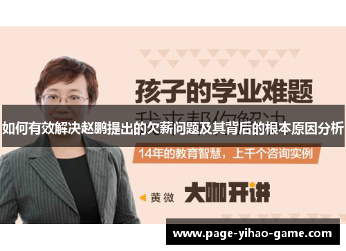 如何有效解决赵鹏提出的欠薪问题及其背后的根本原因分析