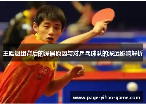 王皓退组背后的深层原因与对乒乓球队的深远影响解析 王皓退组背后的深层原因与对乒乓球队的深远影响解析